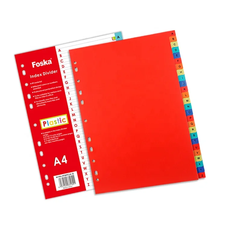 2143ページ Foska A-Z Index Dividers - Organize Your Binder Efficiently