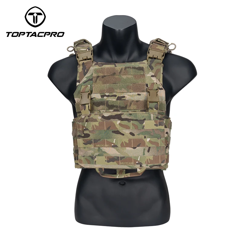 TOPTAN Nylon RO Tactical Vest - Genuine Camo & Quick Release