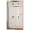 Armoire à trois portes avec panneau supérieur, 1200*600*2550mm