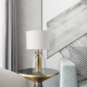 Zeal Lighting Modern Home Decor Desk Light Bedroom Bedside Study Luxury Glass Led Table Lamp