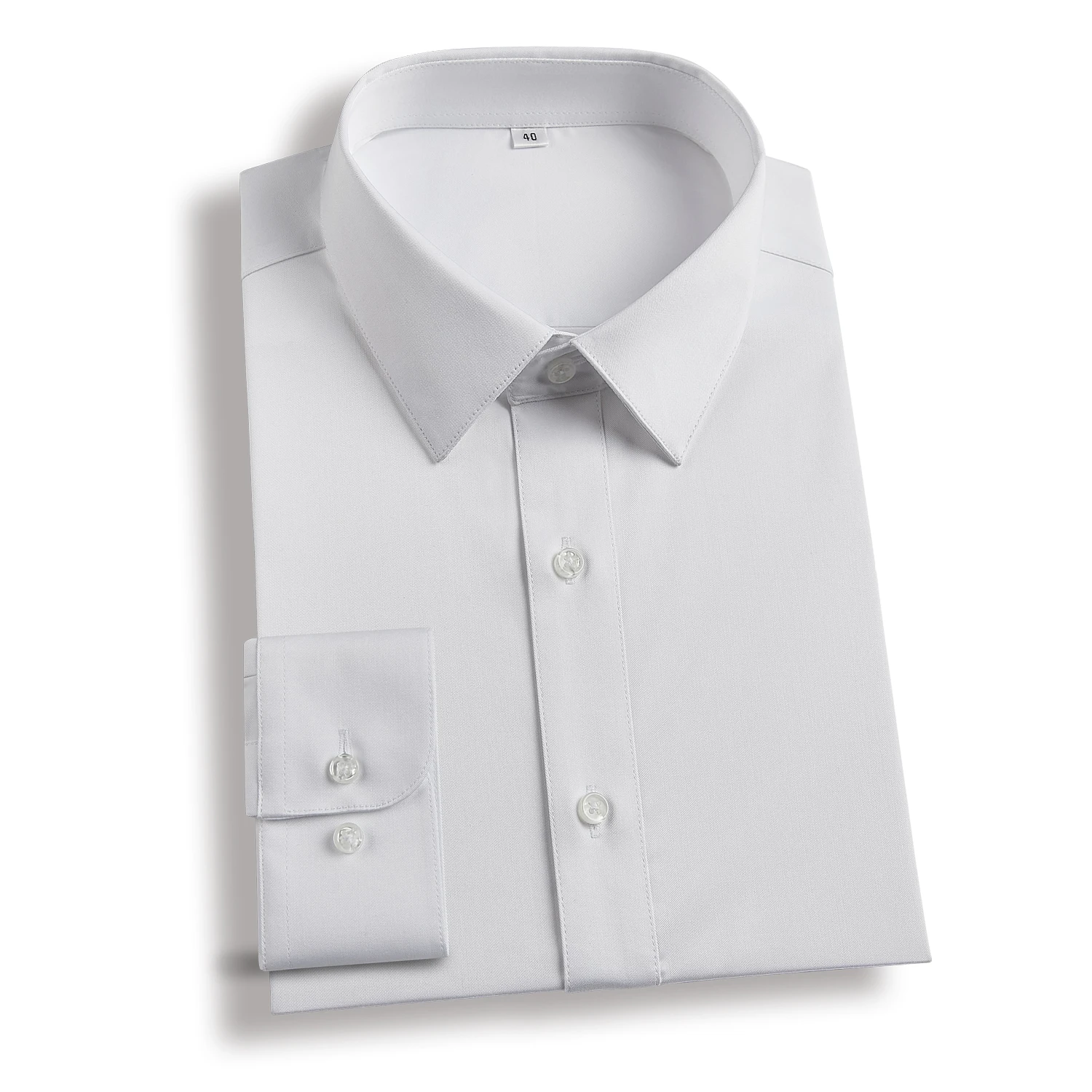 Custom Dress Shirts Formal With Logo High Quality White Shirts Casual Long Sleeve Business Workwear 