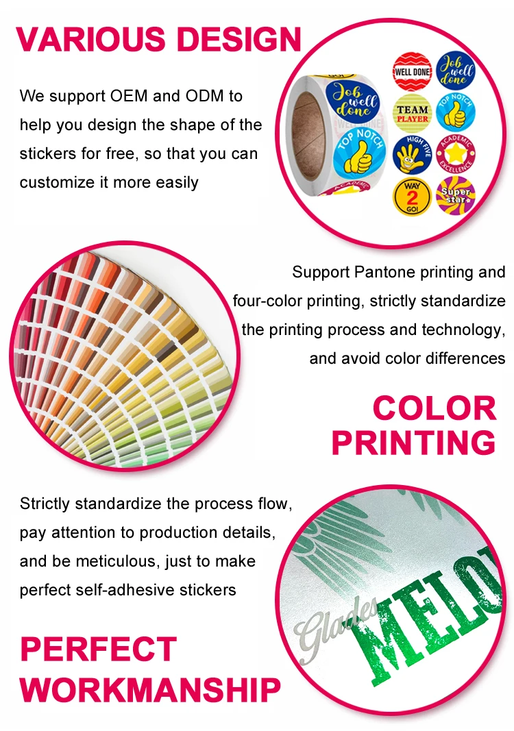 Custom Embossed Gold Foil Logo Round Pvc Sticker Packaging Label Buy