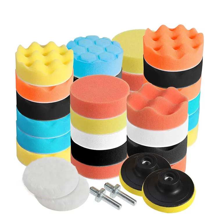 3-дюймовая пленка с полировальной подложкой комплект губка для автомобиля пены дрель буфера крепления восковой депиляции полировка герметизация