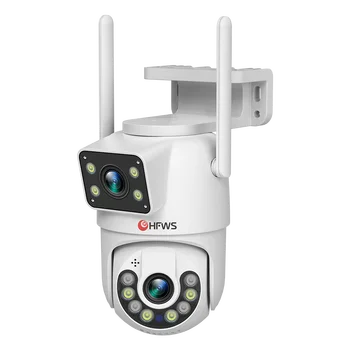 HFWVISION  Night Vision Security Protection  2MP Wifi Ptz Camera Outdoor Dual-Lens Human Detect  CCTV Video Surveillance IP Cam