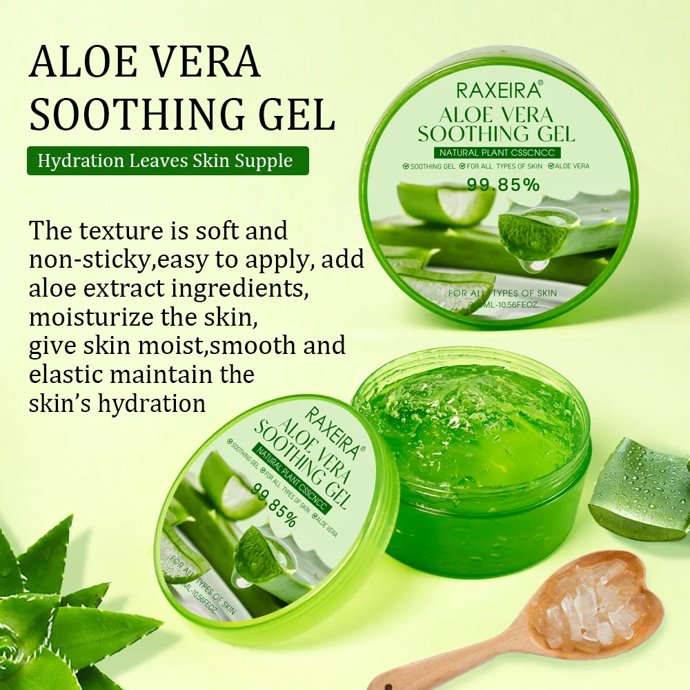 Private Label 100% Pure Aloe Vera Gel for Skin and Hair - Soothing & Hydrating Moisturizer FD60164112