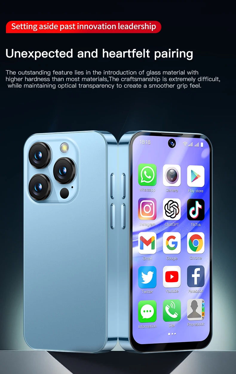 2025 XS19专业迷你手机3.88 “双sim卡3G + 32GB英语法语低价小尺寸美国4G法语西班牙语