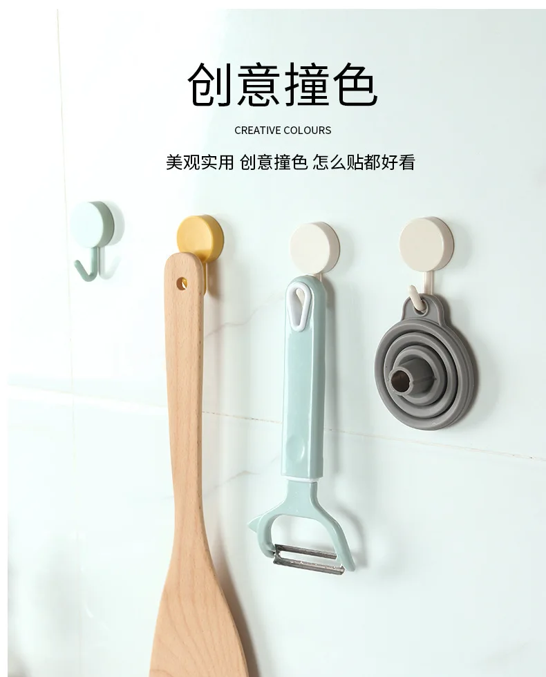 Hot selling magic heavy duty strong plastic adhesive sticker wall hook Wholesale No Trace Hook No Hole Hook