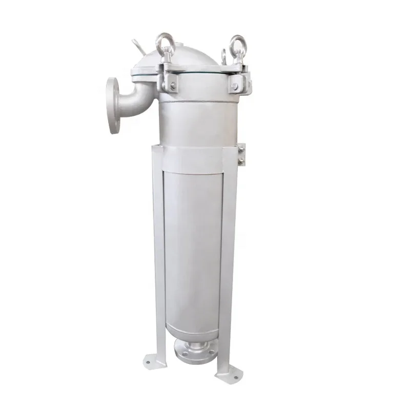 Ss Mechanical Sock Filter Housing Water Filtration Machine Top Entry