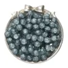 Cuentas de vidrio esmerilado de 10 mm - gris verdoso