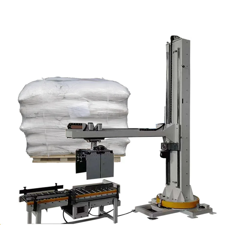 Fully Automatic Machinery Robotic Column Palletizer 20kg Bags Factory Robotic Palletizer Machine Pallet Stacking Robots