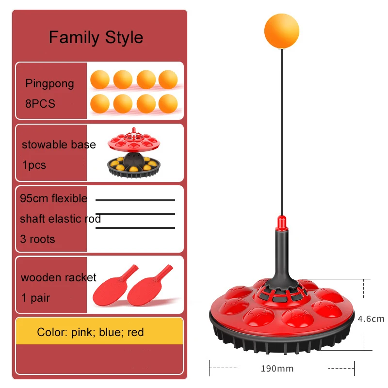 Семейный детский тренажер для настольного тенниса