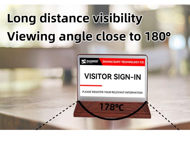 Suny Electronic Conference Meeting Table Name Card E-Ink Epaper ...