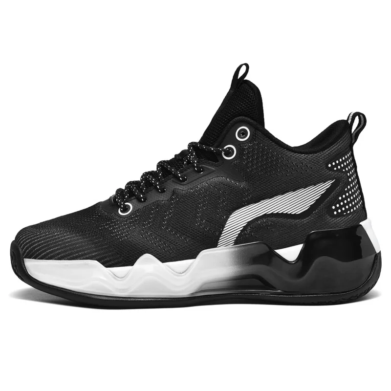 Men's Shoes High Quality Casual Breathable Sneakers New Rubber Sole Wearresistant Basketball