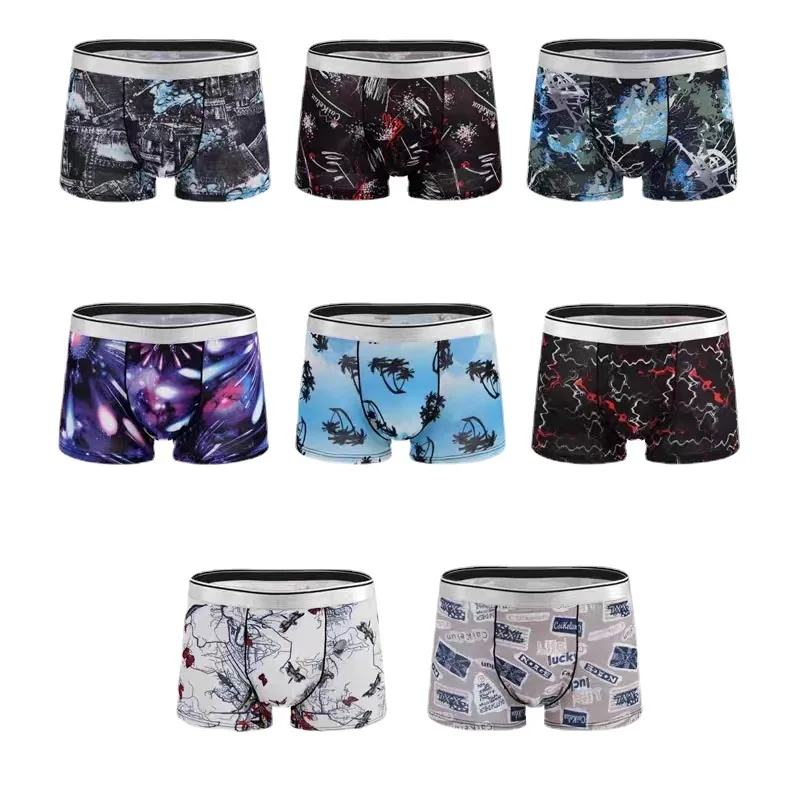 Mens Boxers Briefs All Of Print Totem Organic Cotton Underwear Mens ...