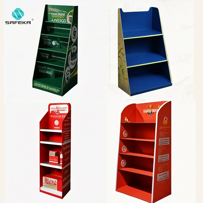 POP Corrugated Pet Store Display Cardboard Treat Stand Corrugated Display for Dog Treats