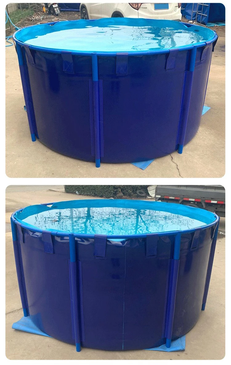 1000 Litres Koi Aquaculture Folding Fish Farming Tank Pond Round Tanks