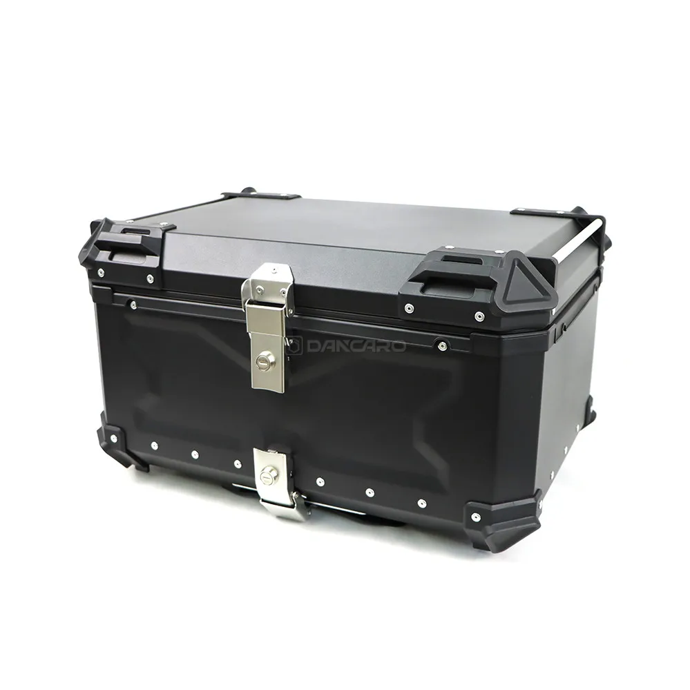 55l Motorcycle Top Box Aluminum Alloy Rear Tail Box Waterproof Luggage ...