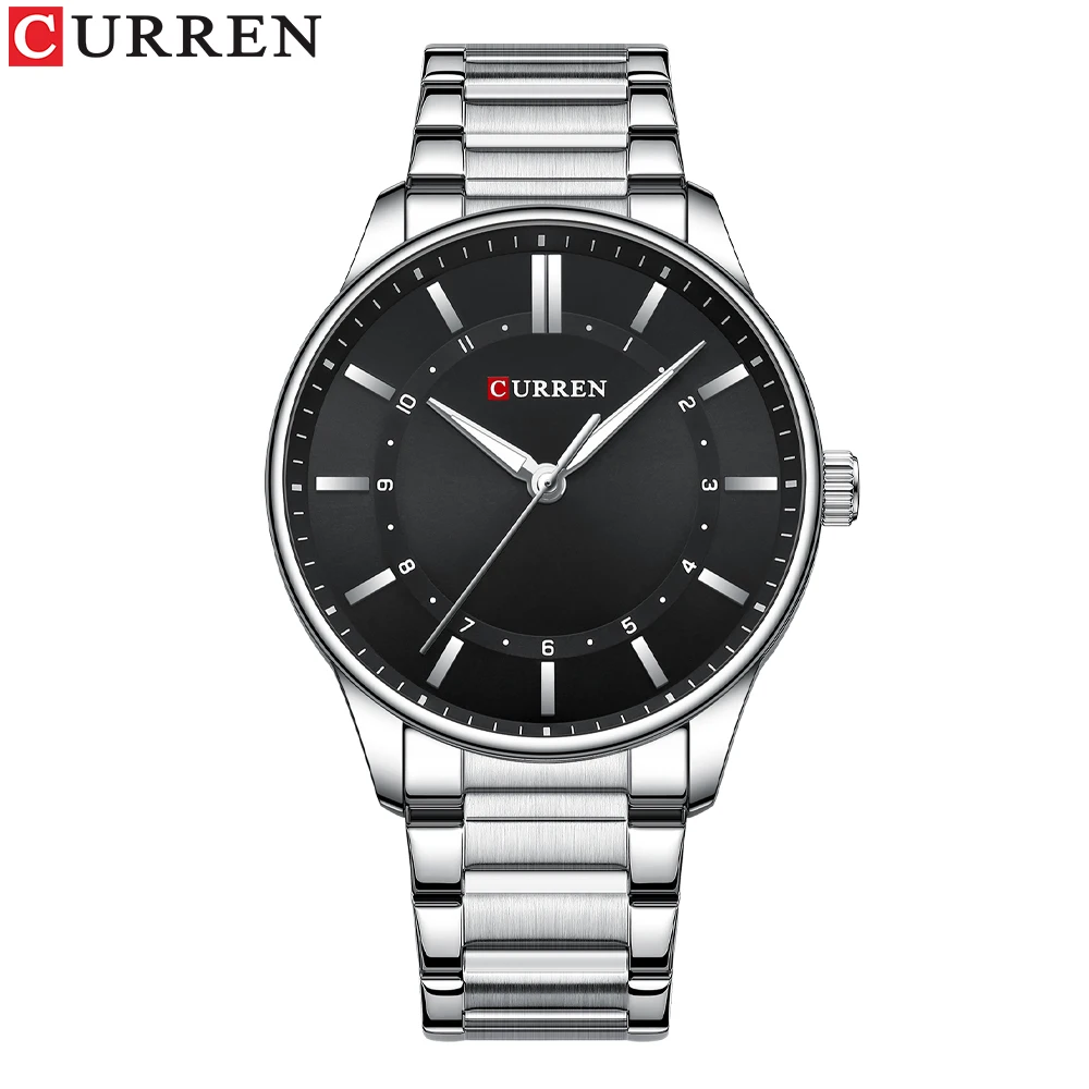 CURREN 8430 Trendy Customize Factory Direct Sale Ready to Ship Multifunction Quartz Watches for Men Clock Stainless Steel Band
