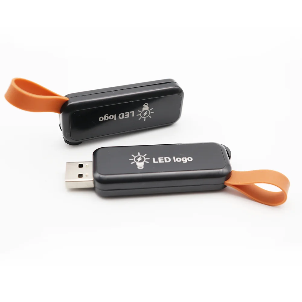Custom Logo Light up USB Flash Drive 4GB Pen Drive Usb Promotional Gifts Plastic Materials 8GB 16GB 32GB 64GB Memory Sticks