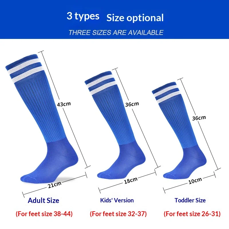 Summer Thin Professional Sports Socks for Men Women Youth Long Tube Over-Knee Football Socks Cotton Polyester Breathable preview 3