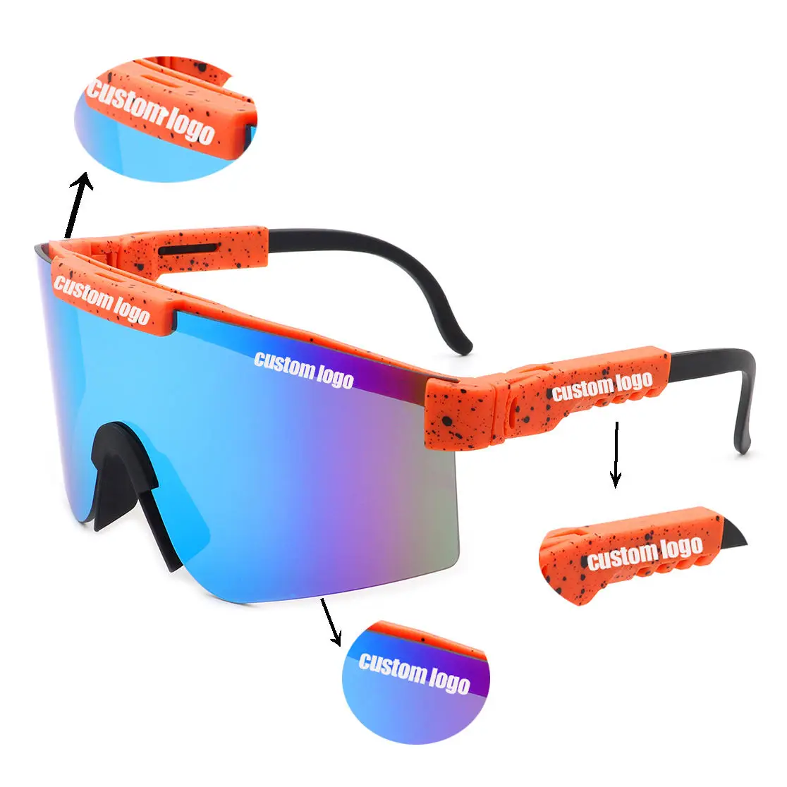 Sports Men Driving Tr90 Polarized Sunglasses Mirror Lens Eyewear Factory Manufacturer Sports