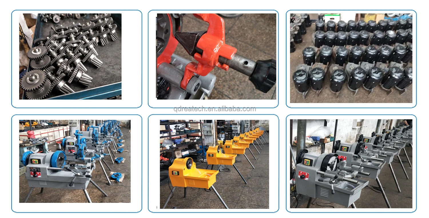 4 Inch Pipe Threading Machine Z1t-R4II, 750W Electric Pipe Threader for ...