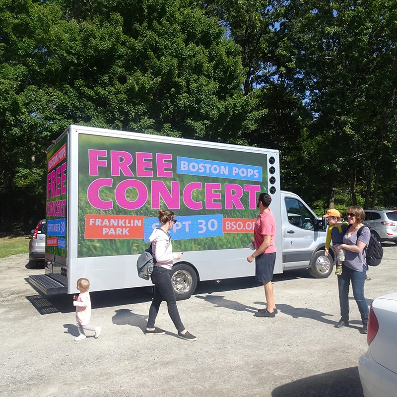 Full Color P6 Mobile Billboard Led Advertising Truck Led Box Moving Led Signage Display Outdoor