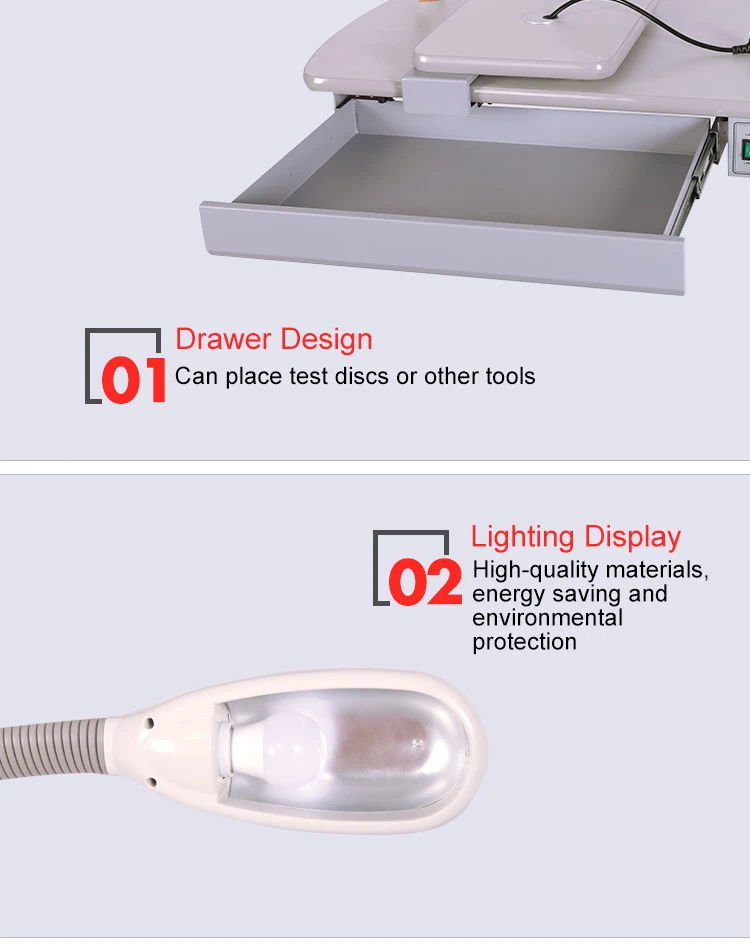 2 YEARS WARRANTY QUALITY CP-180AT Optometry Combination Table Optical Manufacturer Testing Instrument