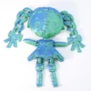blue-green double ponytail girl