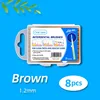 8 hooks per box [brown]
