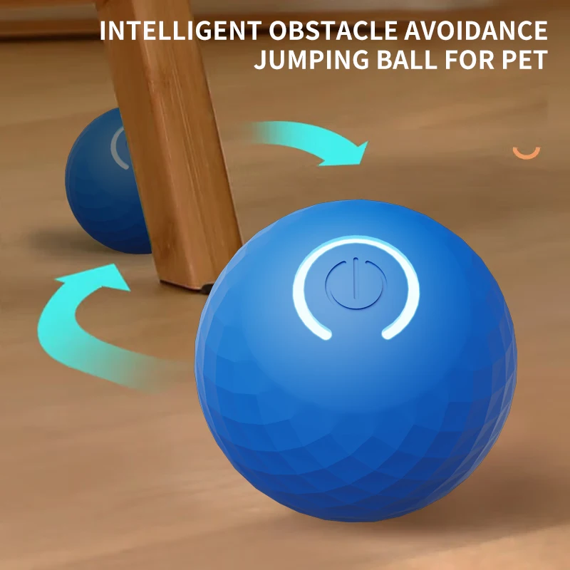 Automatic Rolling Ball Toy Durable Dog Chew Ball Toy Pet GrindingTeeth Toy Dog Jumping Ball