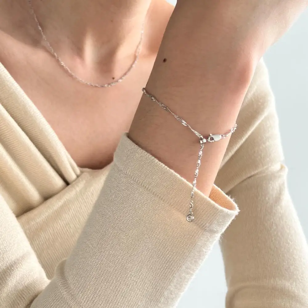 KAKODIY Luxury Boutique Jewelry Water Wave Bracelet Accessories Women's 925 Sterling Silver Jewelry Bracelet detail 1