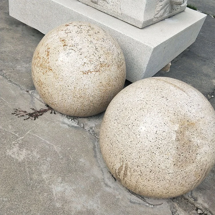 庭園装飾用大型磨き球 天然花崗岩石彫刻丸球 球体 グローブ 球形