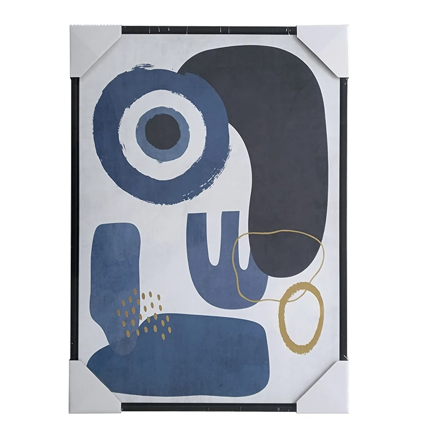 Wholesale Plants 2 Piece Plastic Framed Canvas Art Nordic Minimalist