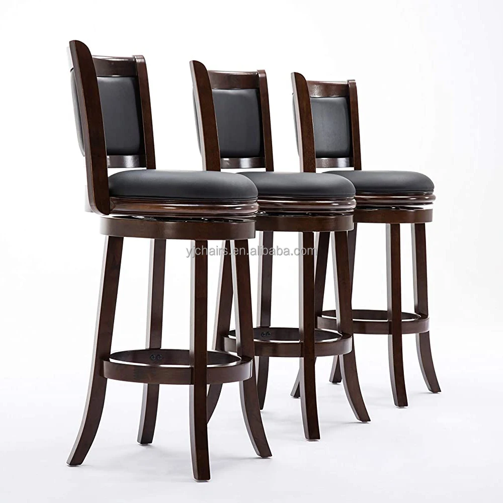 Oak Wood Commercial Bar Furniture Modern Light Luxury Brown Solid Wood