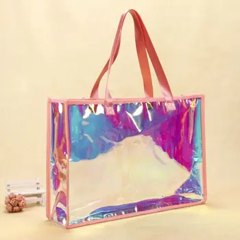 Designer Rivet Top Handle PVC Crossbody Bags Fashion Tote Clutch Purses Jelly Candy Handbags for Women