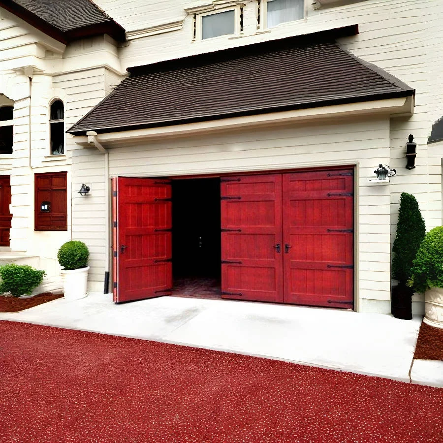 16x7 Double Open Electric Roll up Insulated Horizontal Folding Bifold Garage Door