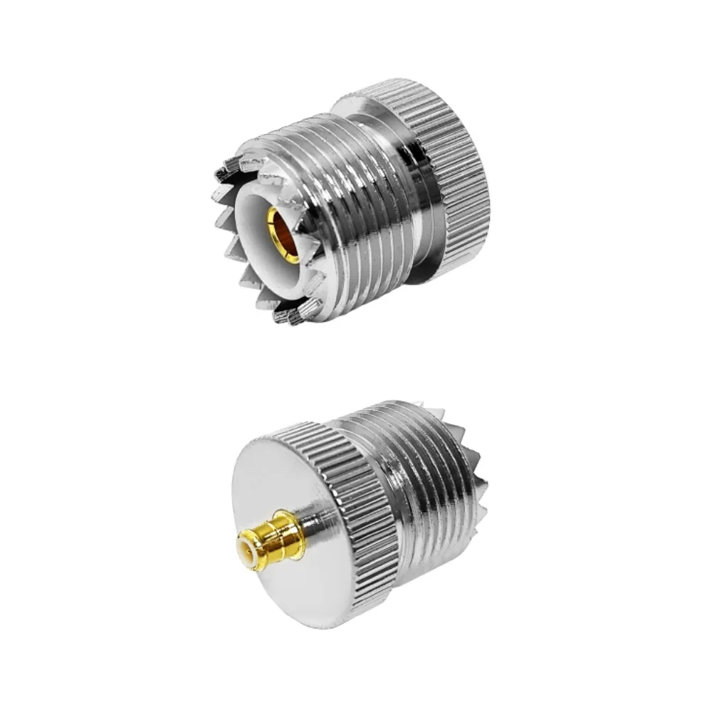 Adaptor Coaxialis RF: MCX Masculus ad SO239 UHF Femina (Conector UHF), Adaptor MCX ad UHF, Conector RF