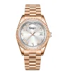 Cadran blanc en or rose