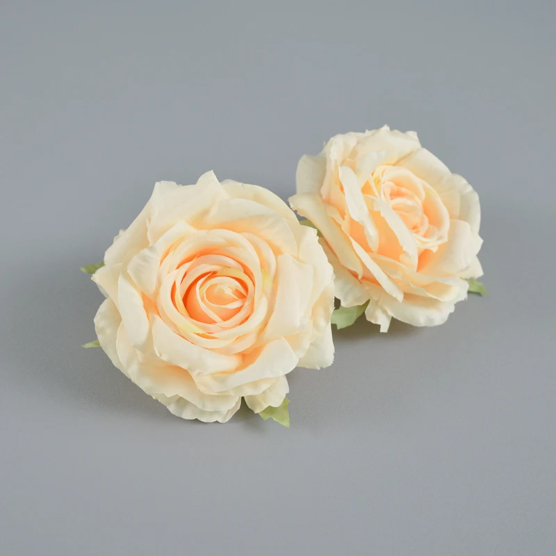 Artificial Floral Arrangement Silk Flower Head Rose For Wedding Home
