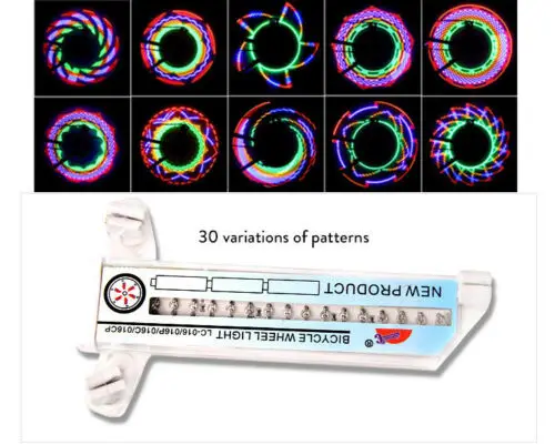 32 LED Flashing Colorful Bicycle Wheel Tire Spoke Signal Light for Bike Cool