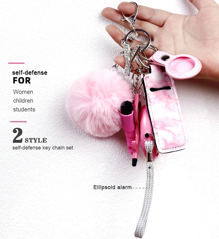 Wholesale 7pcs Set Self Defense Keychain Set Bulk Accessories Self