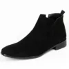 Black suede