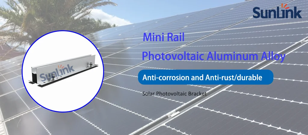 Sunlink Rm184 Mini Rail Epdm Solar Panel Mounting Bracket Metal Roof ...