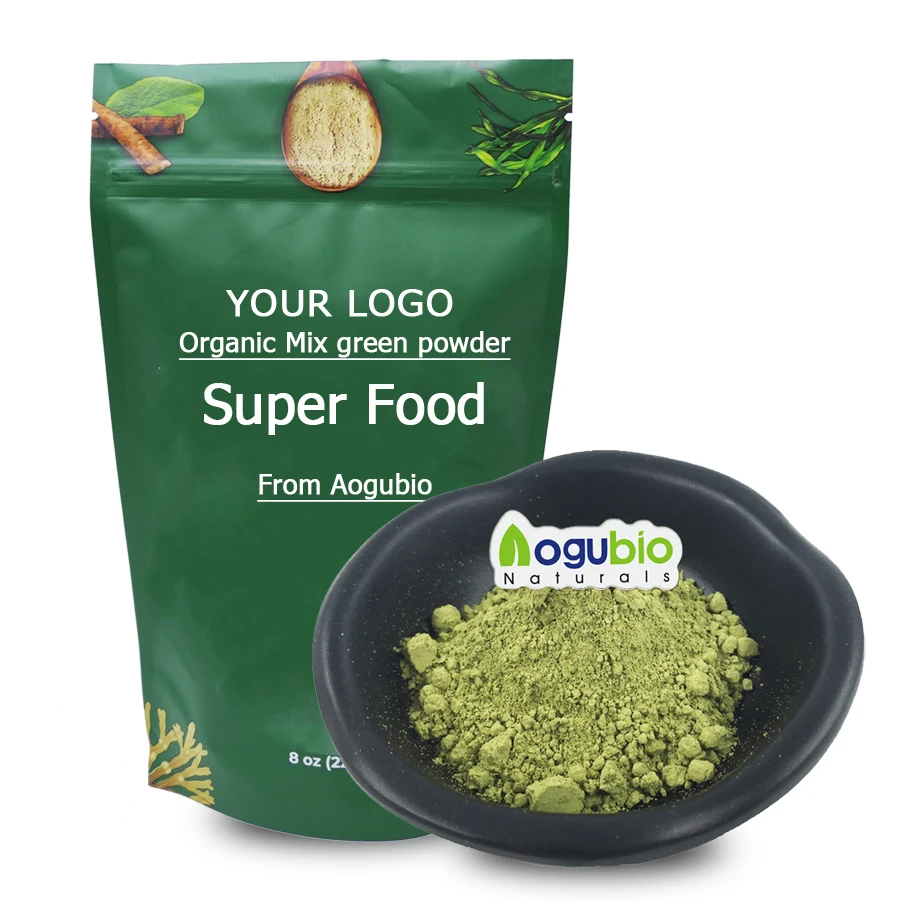 AG-1 OEM Bags Organic Super Food Green Blend Powder with private label ...