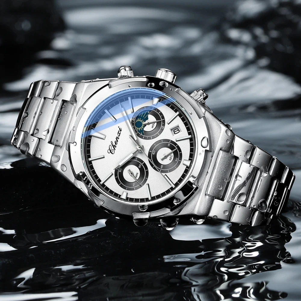 Chenxi Men's Quartz Watches - Luxury & Sports Chronograph