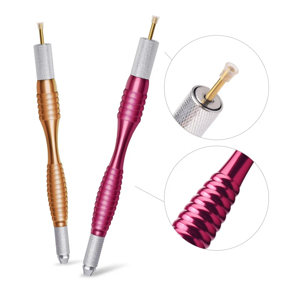 Manual Tattoo Pen Permanent Makeup Machine Microblading Pen for Lip Eyebrow Tattoo Tebori Pen for Tattoo Artist Tool