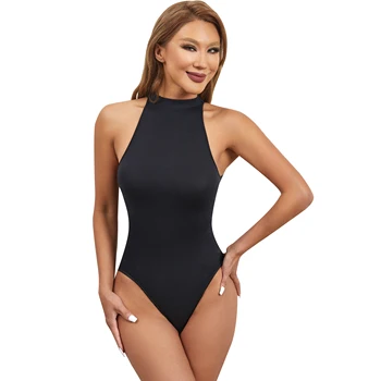 Thin Comfortable and breathable Bodysuit Low Buckle crotch opening design Slimming body hip lift bodysuit shapewear for woman