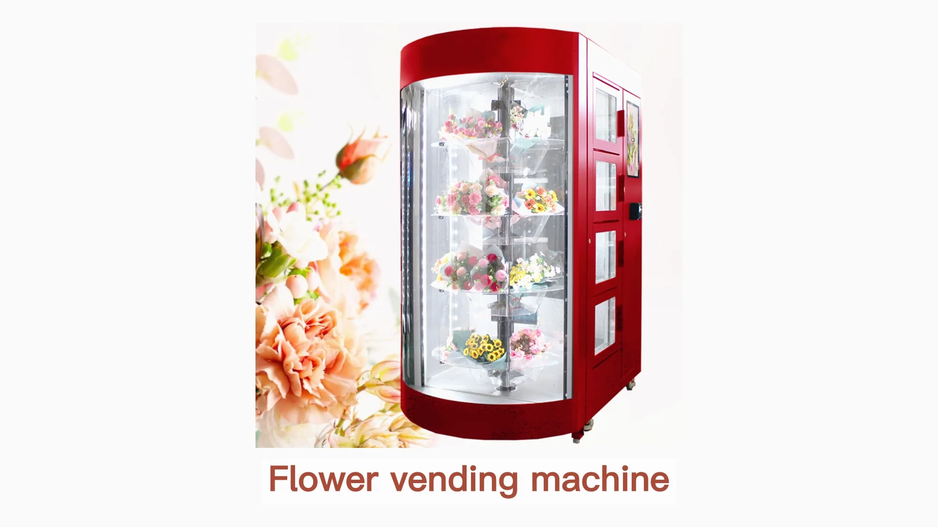 Winnsen Flower Bouquet Vending Machine Refrigerated Locker With Led