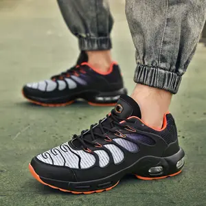 Latest Luxury Sneakers with PU Upper and Genuine Leather Midsole Featuring Advanced Air Cushion Technology for Running